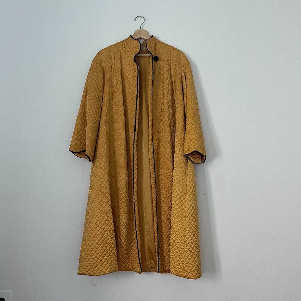 Vintage Golden Quilted Robe